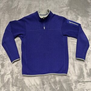 Arc'teryx Fleece Pullover 1/4 Zip Mens Small Purple Polartec Jacket